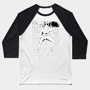 SSv1 Wrestling Male Graphic Baseball T-Shirt